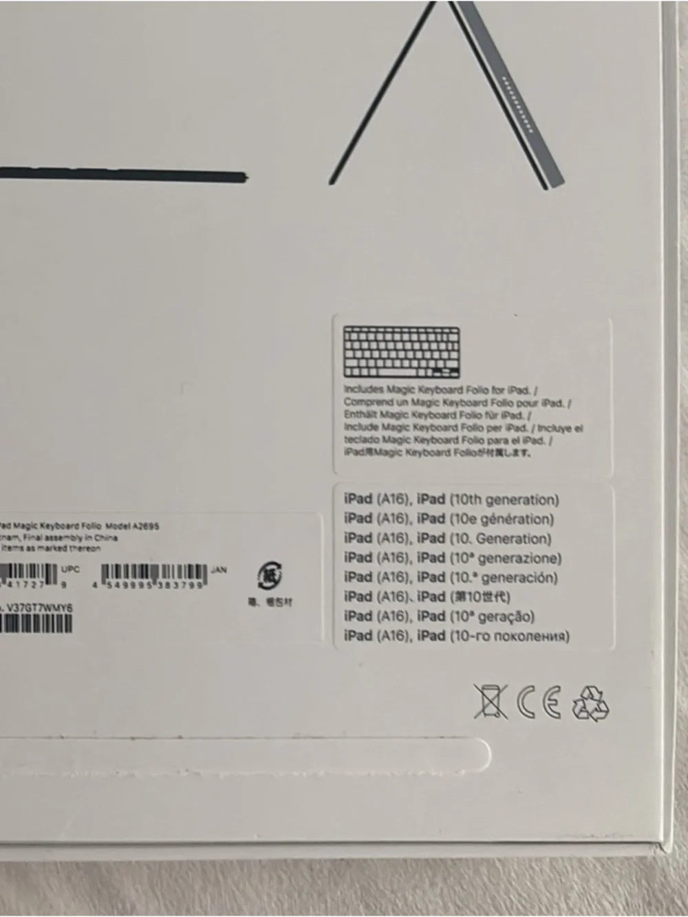 Apple Magic Keyboard Folio - White and Silver